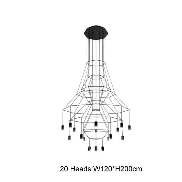 Wireflow 0315 Chandelier Vibia