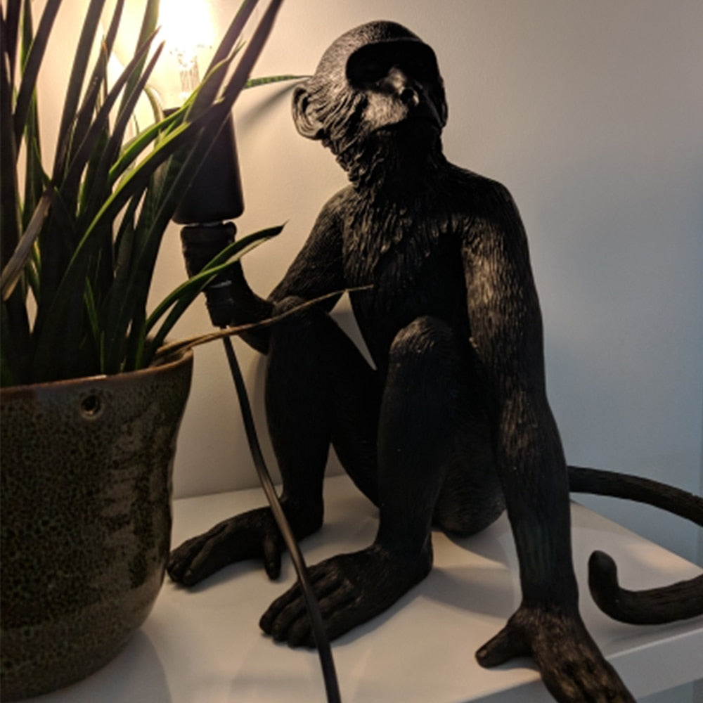 Sitting Monkey Table Lamp Seletti