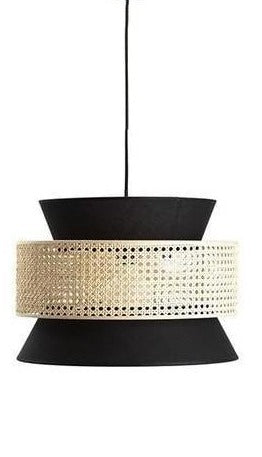 Dolkie Cane Abstract style Pendant 3-Tier Black, 3-sizes