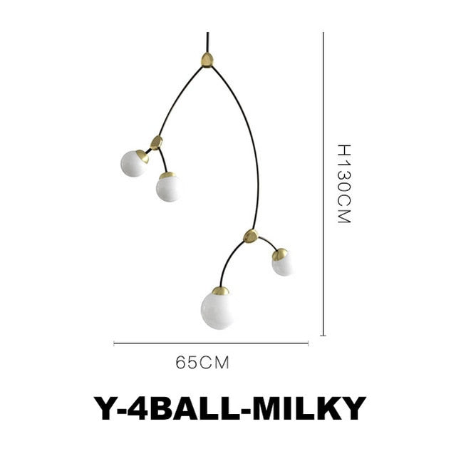 Ivy Style Pendant Light 3-sizes 2-colors