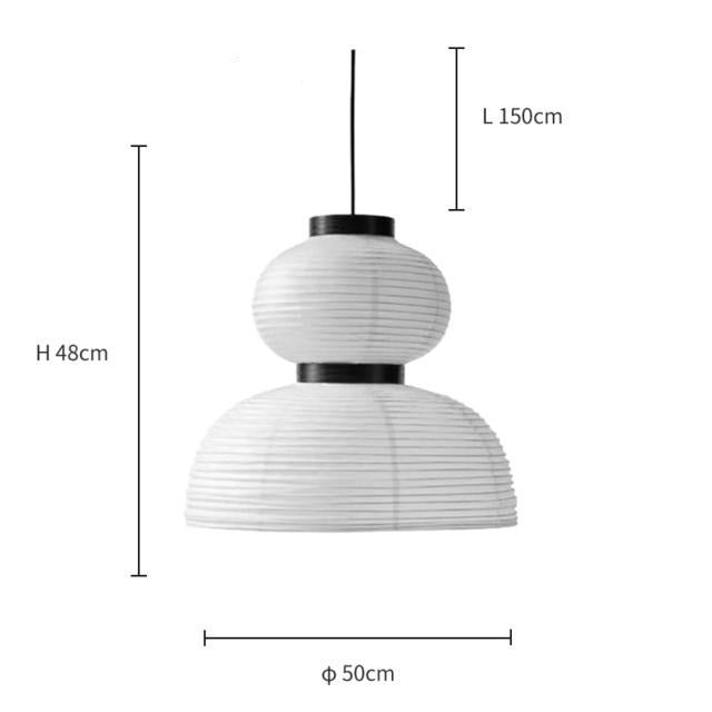 JH style Rice Paper Pendant