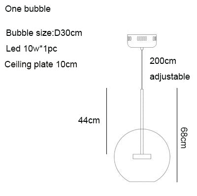 Bolle Bubble Chandlier 