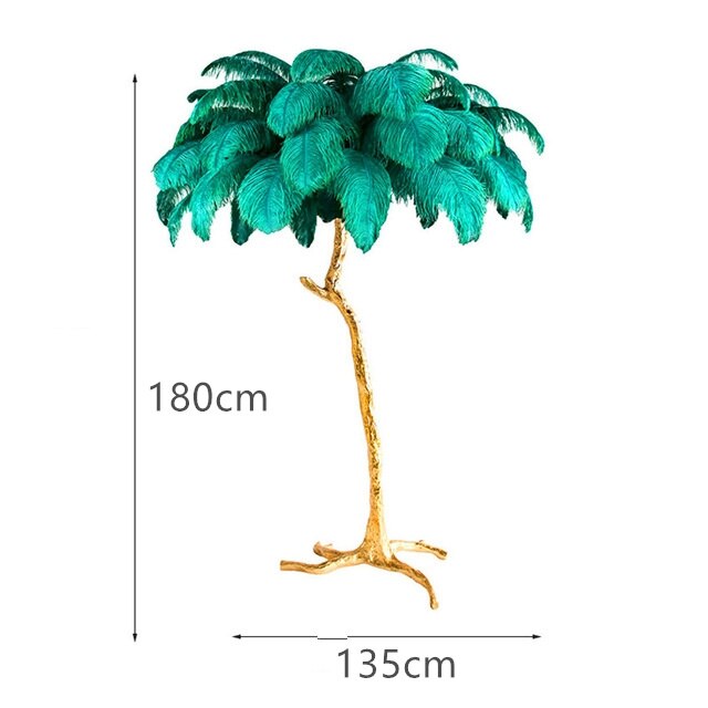 Ostrich Feather style Floor Lamp