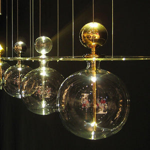 Perfume Sphere Gold pendant Light Melogranoblu Artemest