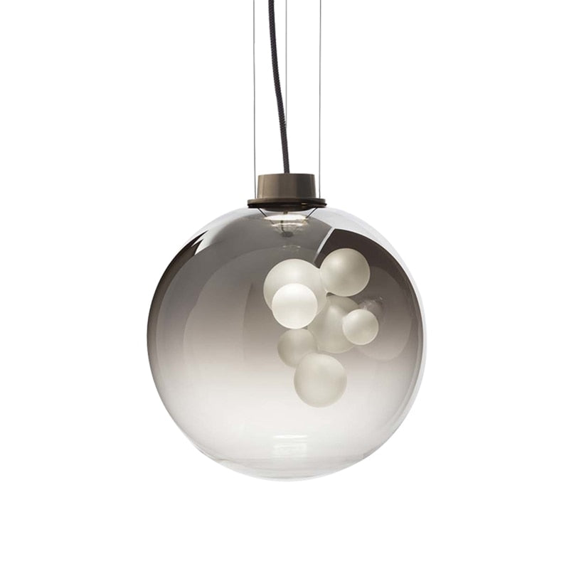 Soap style light pendant Spaceligthing Melogranoblu